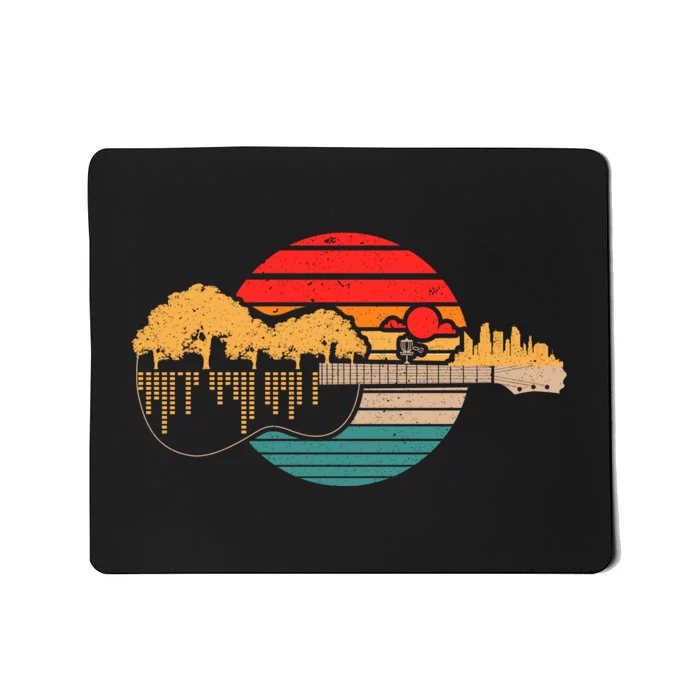 Disc Golf Flying Disc Disc Golf Sunset Guitar Mousepad