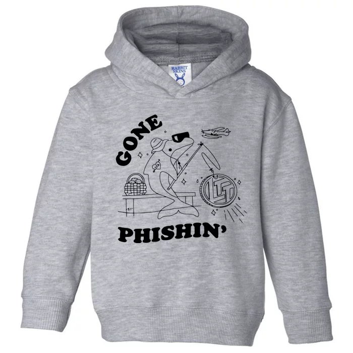 Dolphins Gone Fishin Toddler Hoodie