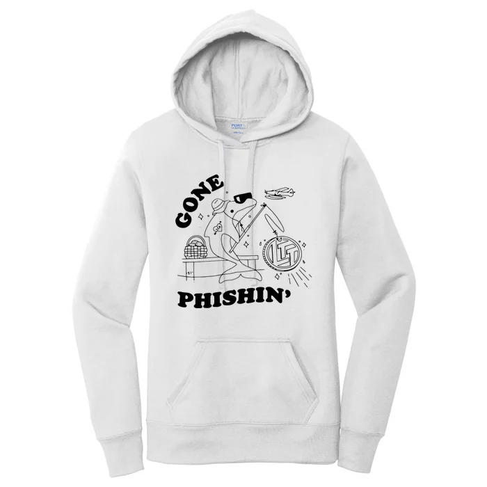 Dolphins Gone Fishin Women's Pullover Hoodie