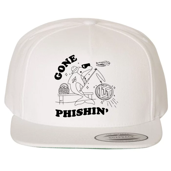 Dolphins Gone Fishin Wool Snapback Cap