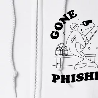 Dolphins Gone Fishin Full Zip Hoodie