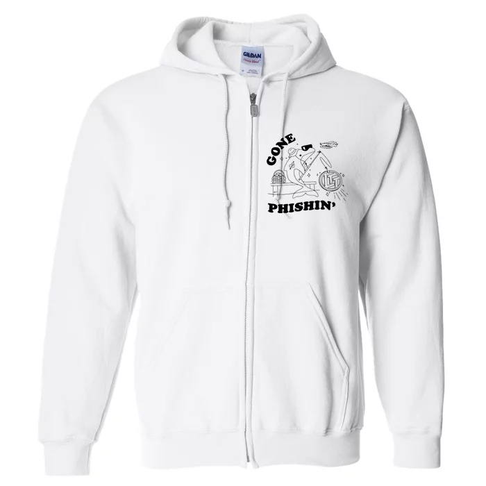 Dolphins Gone Fishin Full Zip Hoodie