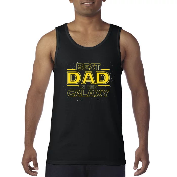 Dad Gift For New Dad Best Dad In The Galaxy Tank Top