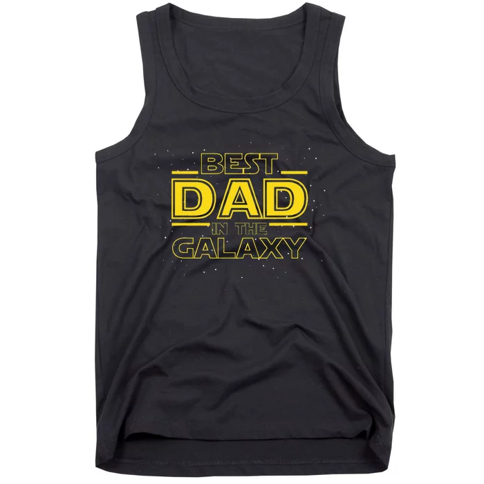 Dad Gift For New Dad Best Dad In The Galaxy Tank Top