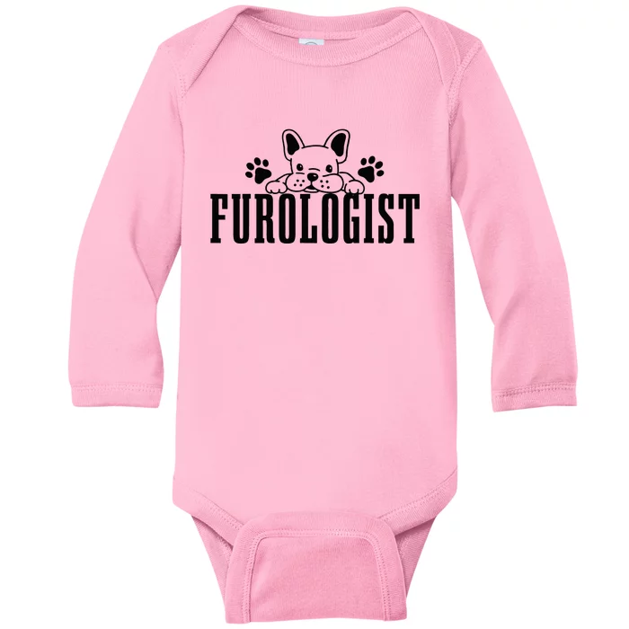 Dog Groomer Furologist Puppy Care Funny Dog Grooming Salon Baby Long Sleeve Bodysuit