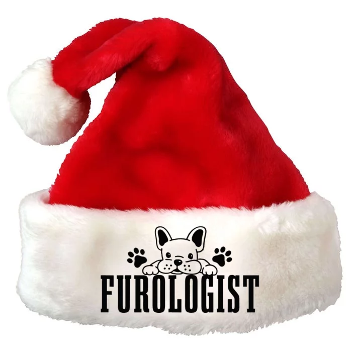 Dog Groomer Furologist Puppy Care Funny Dog Grooming Salon Premium Christmas Santa Hat