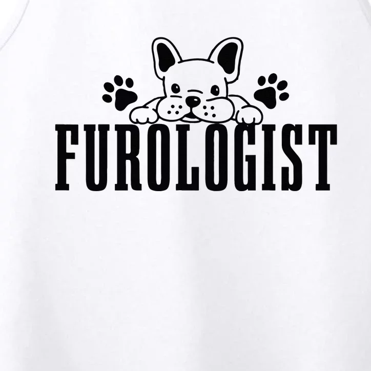 Dog Groomer Furologist Puppy Care Funny Dog Grooming Salon Performance Tank