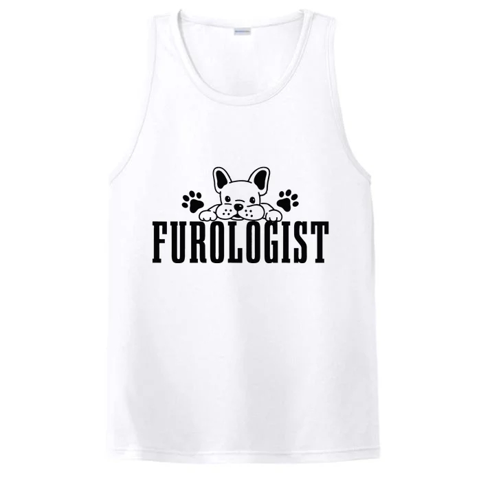 Dog Groomer Furologist Puppy Care Funny Dog Grooming Salon Performance Tank