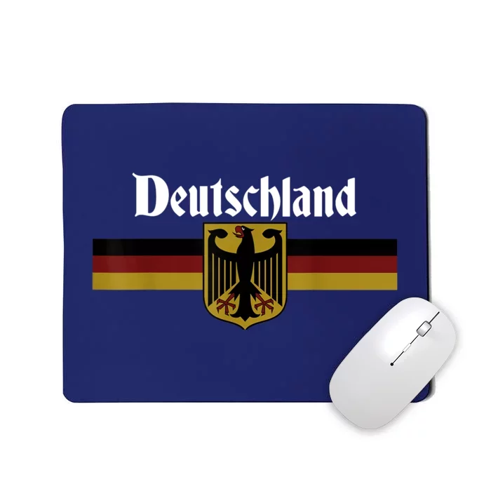 DEUTSCHLAND Germany Flag Coat of Arms Eagle Banner Vintage Mousepad