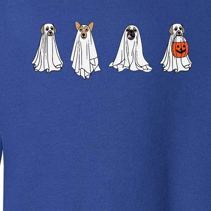 Dog Ghost Funny Halloween Mummy Dog Lover Matching Family Toddler Sweatshirt