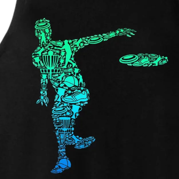 Disc Golf Frisbee Ladies Tri-Blend Wicking Tank