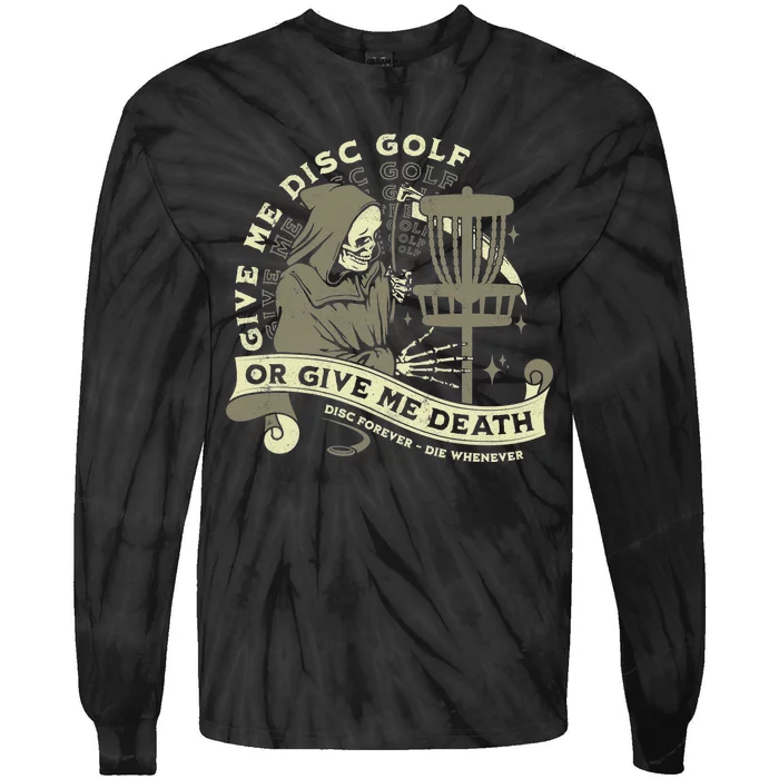 Disc Golf Funny Man Myth Legend Frisbee Sport Vintage Tie-Dye Long Sleeve Shirt