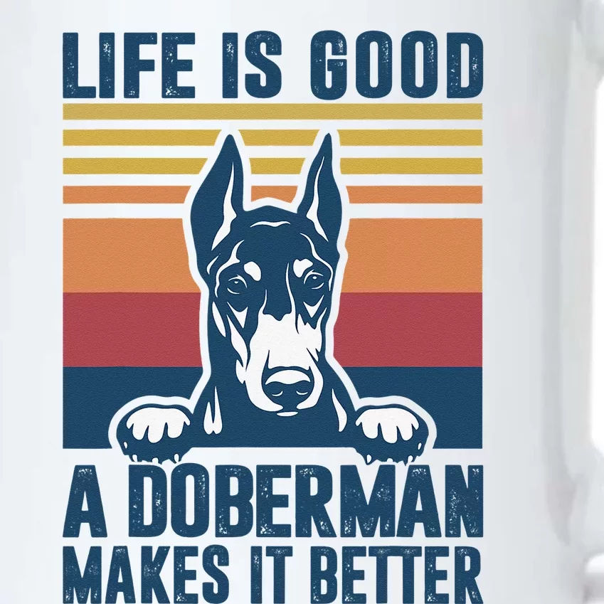 Doberman Gifts For  Doberman Dog Dad Mom Black Color Changing Mug