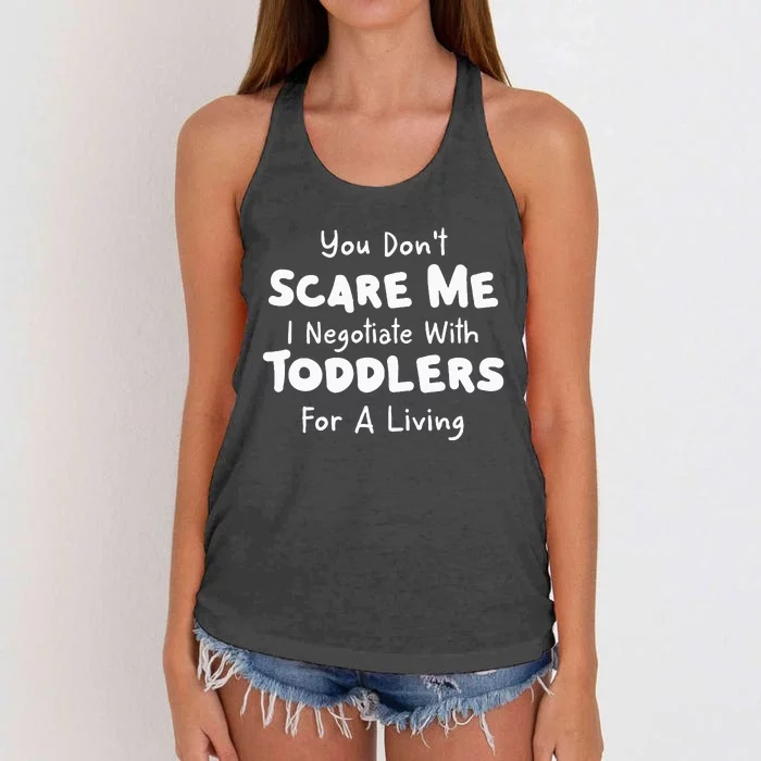 Daycare Gifts Funny Daycare Provider Gifts Women's Knotted Racerback Tank