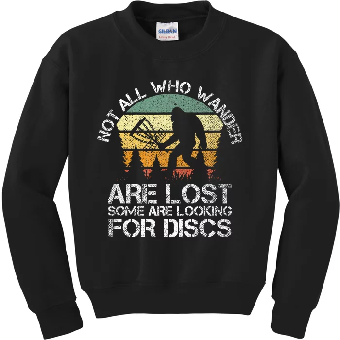 Disc Golf Funny Bigfoot Apparel Kids Sweatshirt