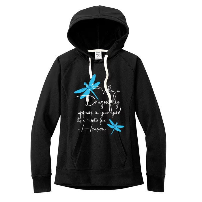 Dragonfly Gift For Spiritual Faith Dragonflies Lovers Women's Fleece Hoodie