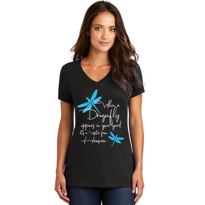 Dragonfly Gift For Spiritual Faith Dragonflies Lovers Women's V-Neck T-Shirt