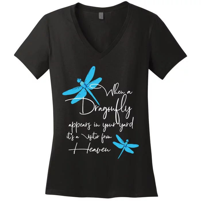 Dragonfly Gift For Spiritual Faith Dragonflies Lovers Women's V-Neck T-Shirt