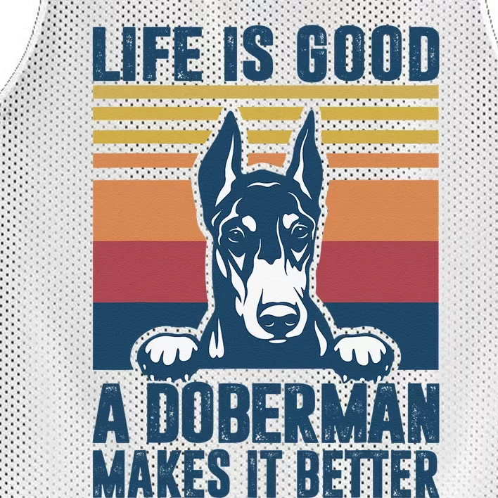 Doberman Gifts For  Doberman Dog Dad Mom Mesh Reversible Basketball Jersey Tank