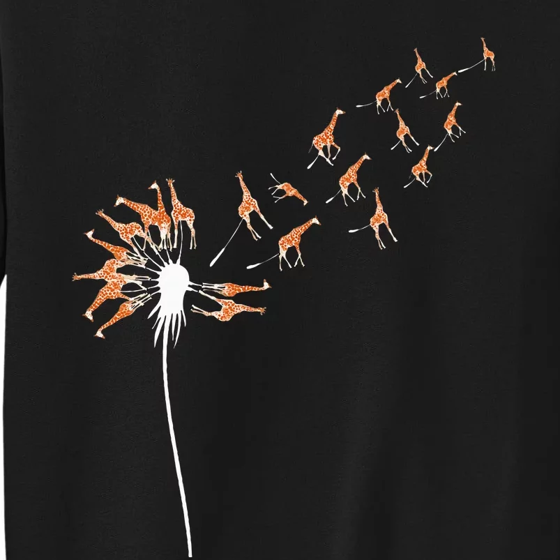 Dandelion Giraffes For Giraffe Lover Tall Sweatshirt