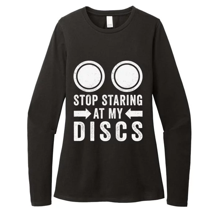 Disc Golf Funny Disc Jokey Frisbee Golf Funny Disc Golf Womens CVC Long Sleeve Shirt