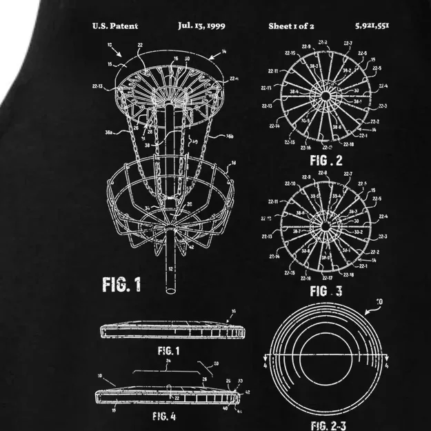 Disc Golf Funny Frisbee Player Disc Golfer Basket Ladies Tri-Blend Wicking Tank