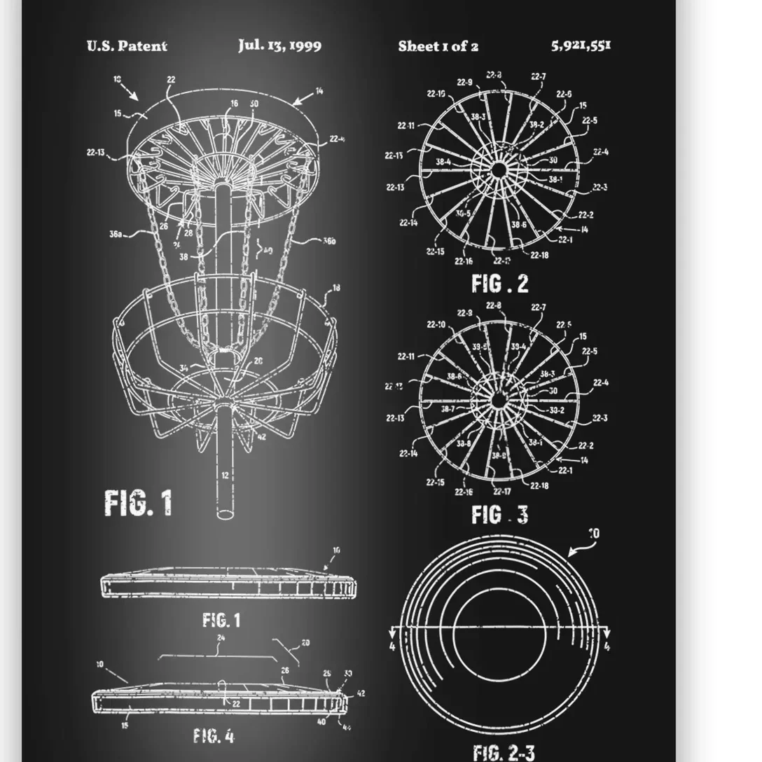 Disc Golf Funny Frisbee Player Disc Golfer Basket Poster