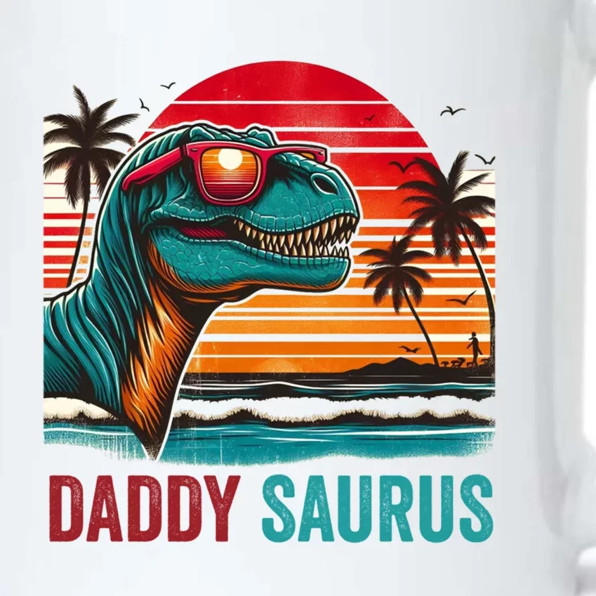 Daddysaurus Gift Funny Fathers Day Gift Dad Dinosaur Meaningful Gift Black Color Changing Mug