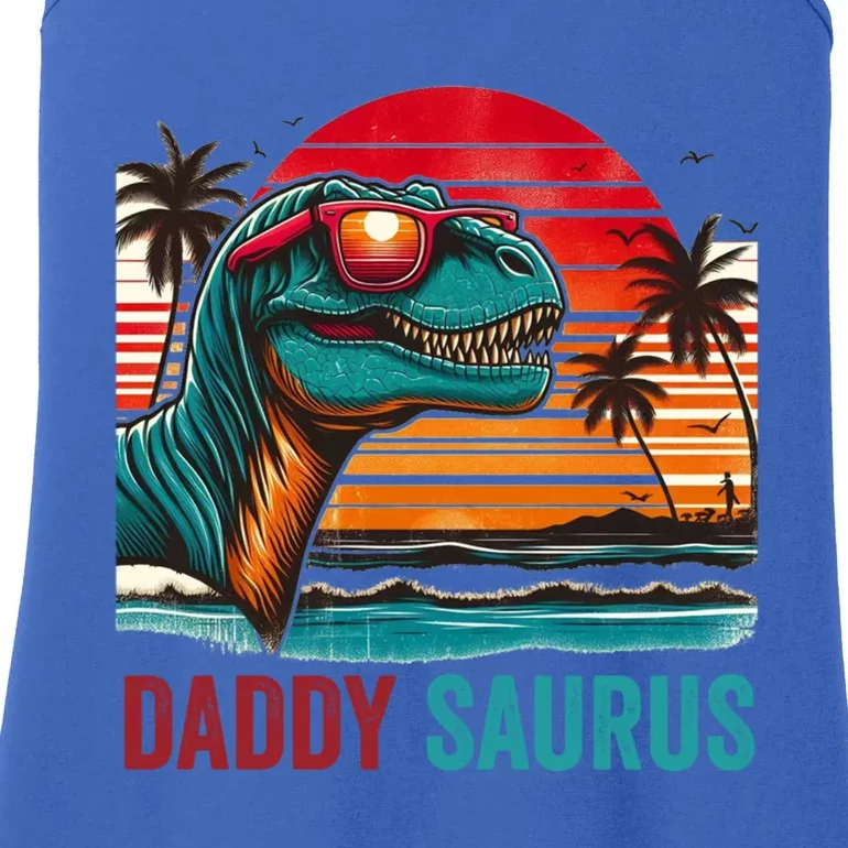 Daddysaurus Gift Funny Fathers Day Gift Dad Dinosaur Meaningful Gift Ladies Essential Tank