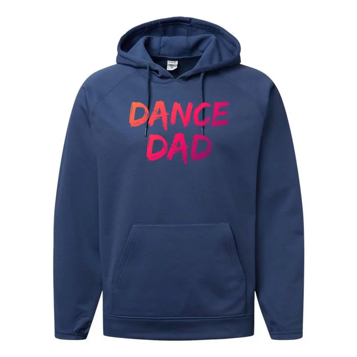 Dancing Gift For Fathers From Daughter Dancer Idea Dance Dad Gift Performance Fleece Hoodie