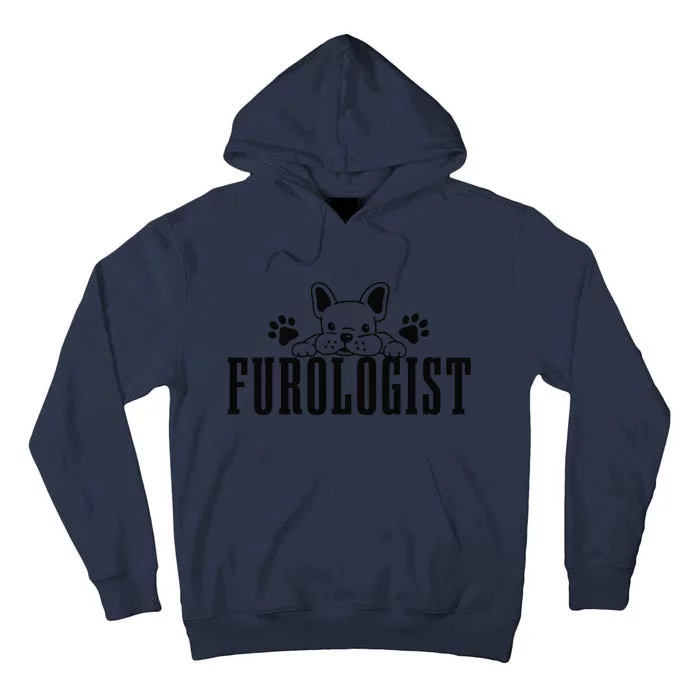 Dog Groomer Furologist Puppy Care Funny Dog Grooming Salon Tall Hoodie