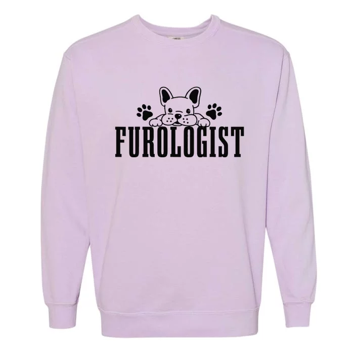 Dog Groomer Furologist Puppy Care Funny Dog Grooming Salon Garment-Dyed Sweatshirt