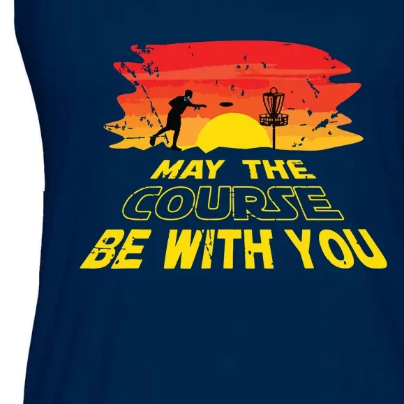 Disc Golf Frisbee Golf May The Course Be With Ladies Essential Flowy Tank