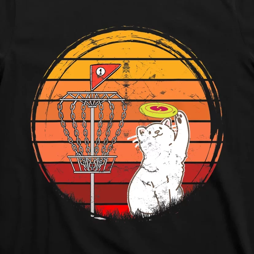 Disc Golf Frisbee Golf Disc Sport Players Cute Cat Lovers T-Shirt