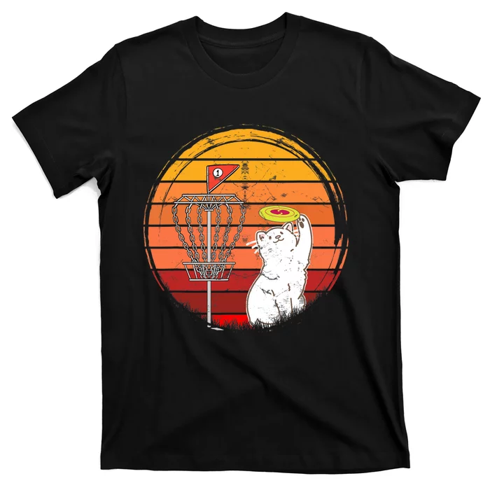 Disc Golf Frisbee Golf Disc Sport Players Cute Cat Lovers T-Shirt