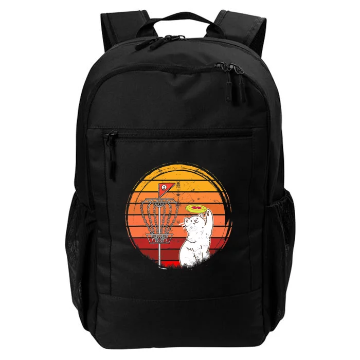 Disc Golf Frisbee Golf Disc Sport Players Cute Cat Lovers Daily Commute Backpack