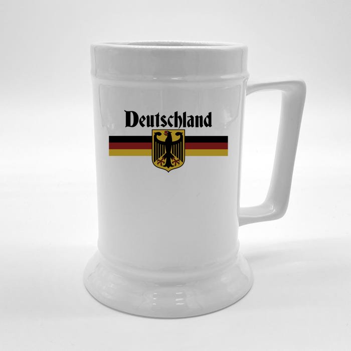 Deutschland Ger Flag Eagle Coat Of Arms Banner Vintage Great Gift Front & Back Beer Stein