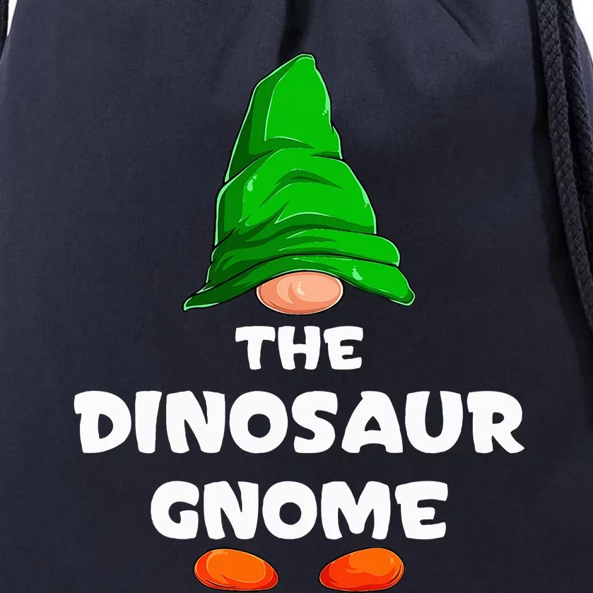 Dino Gnome Family Christmas Pajama Set Drawstring Bag