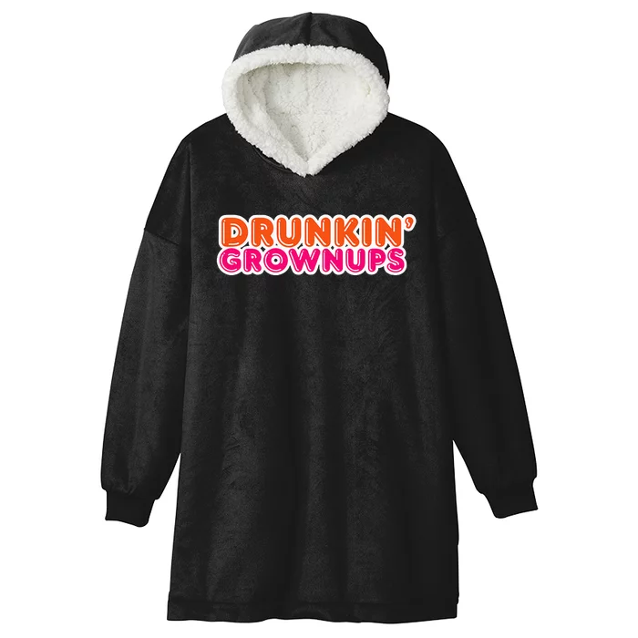 Drunkin Grownups Funny Parody Party Hooded Wearable Blanket