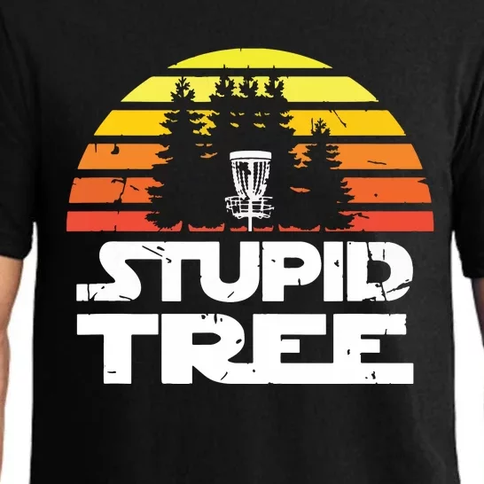 Disc Golf For Stupid Tree Frisbee Golf Pajama Set