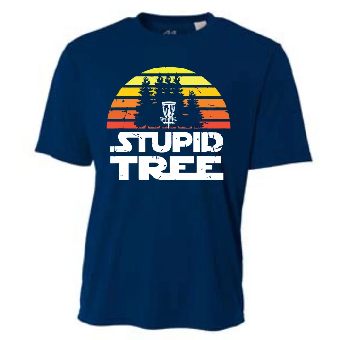 Disc Golf For Stupid Tree Frisbee Golf Cooling Performance Crew T-Shirt