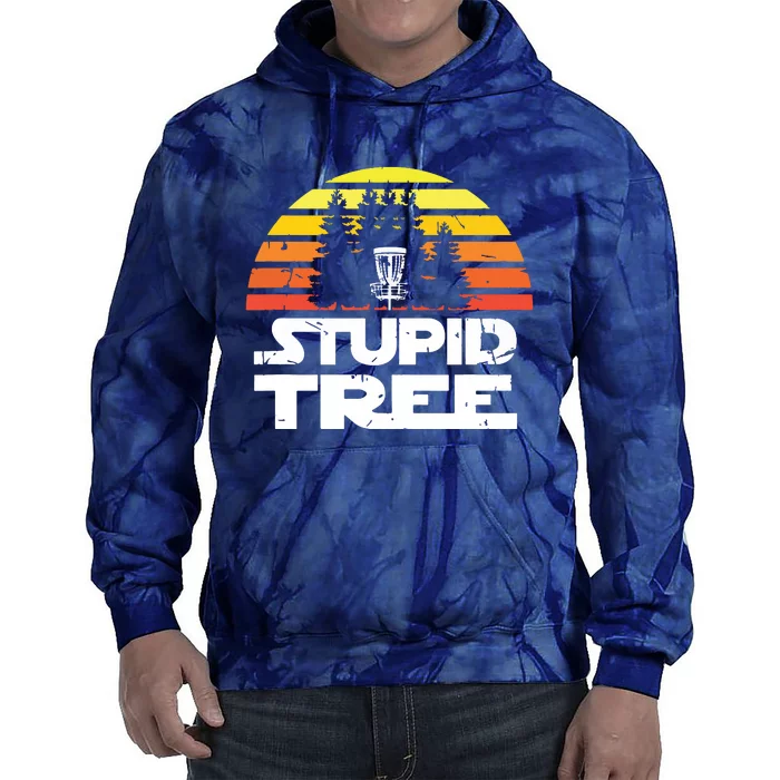 Disc Golf For Stupid Tree Frisbee Golf Tie Dye Hoodie