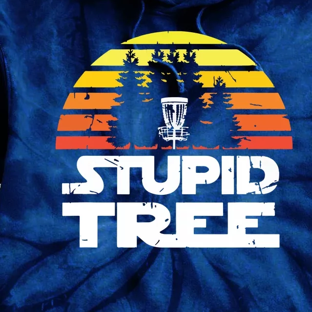 Disc Golf For Stupid Tree Frisbee Golf Tie Dye Hoodie