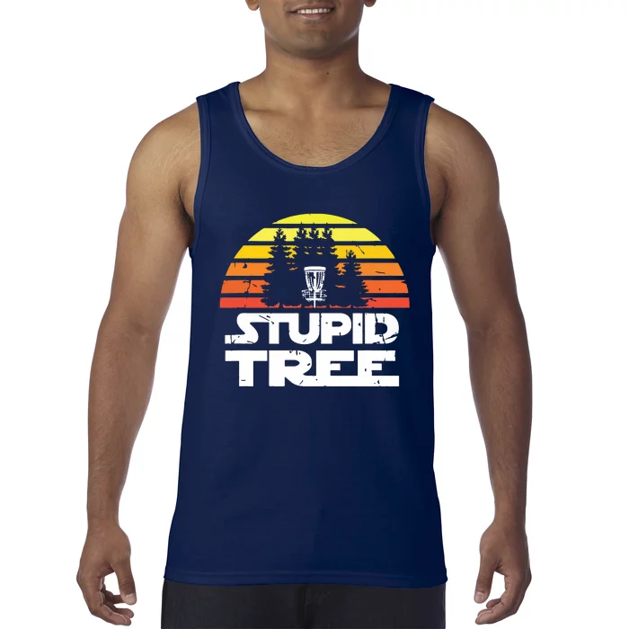 Disc Golf For Stupid Tree Frisbee Golf Tank Top