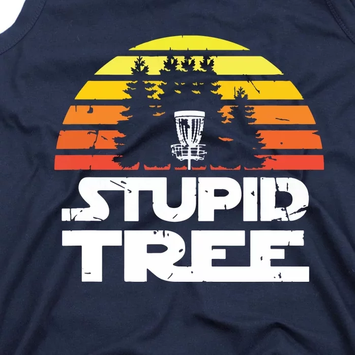 Disc Golf For Stupid Tree Frisbee Golf Tank Top