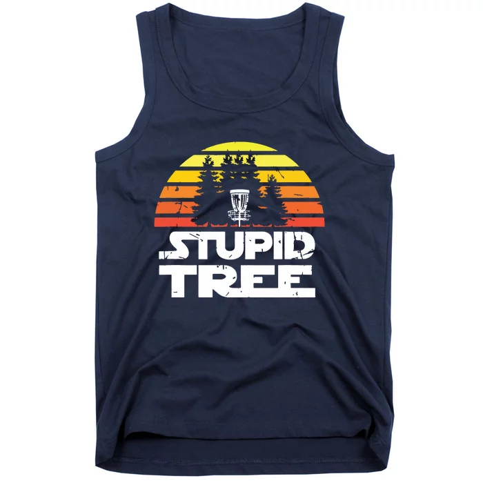 Disc Golf For Stupid Tree Frisbee Golf Tank Top