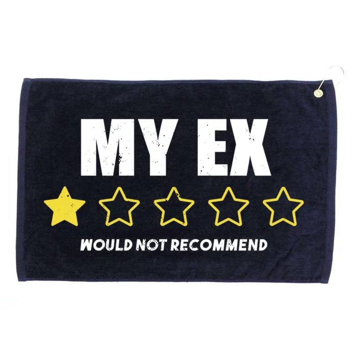 Divorce Gift For Men And Women Adult Humor My Ex Bad Review Gift Grommeted Golf Towel