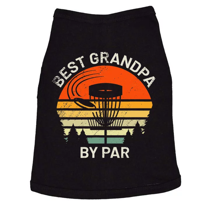 Disc Golf Grandpa Best Grandfather By Par Frisbee Golfer Doggie Tank