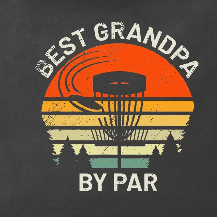 Disc Golf Grandpa Best Grandfather By Par Frisbee Golfer Zip Tote Bag