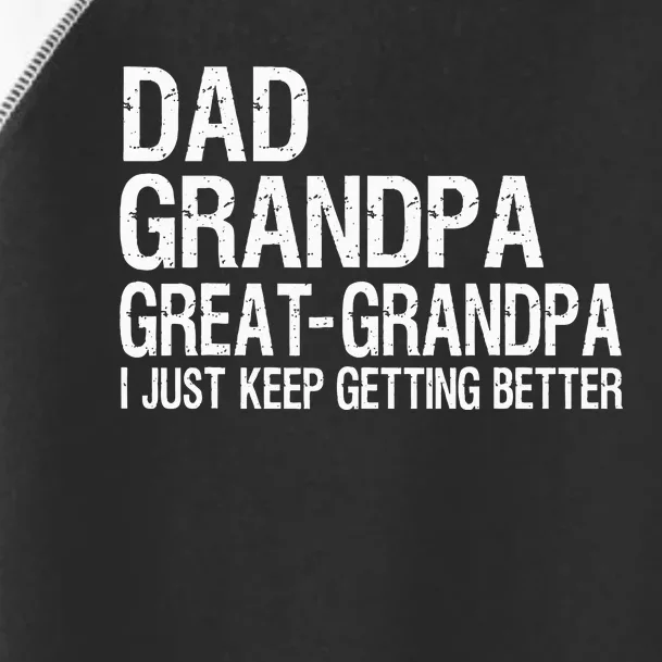 Dad Grandpa Great Grandpa Funny Fathers Day Grandpa Gift Toddler Fine Jersey T-Shirt